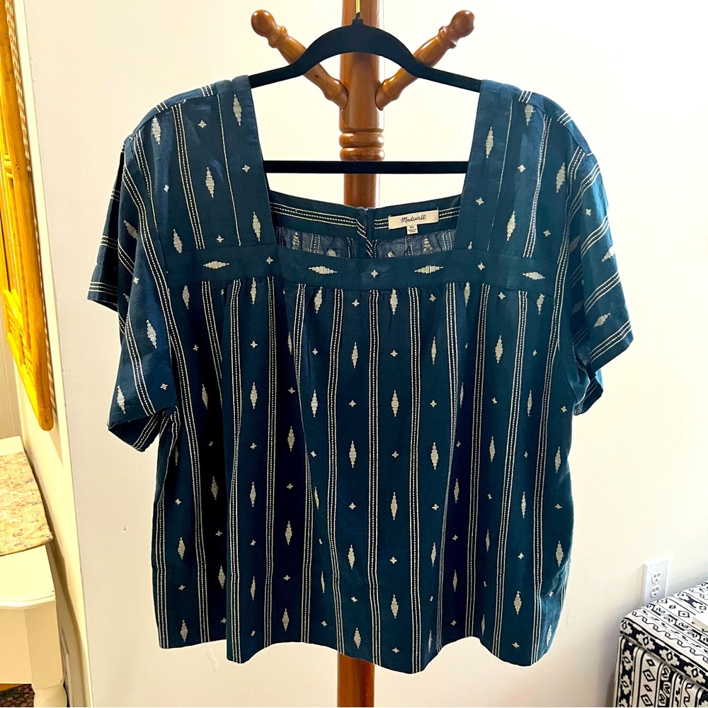 Madewell Blue Blouse